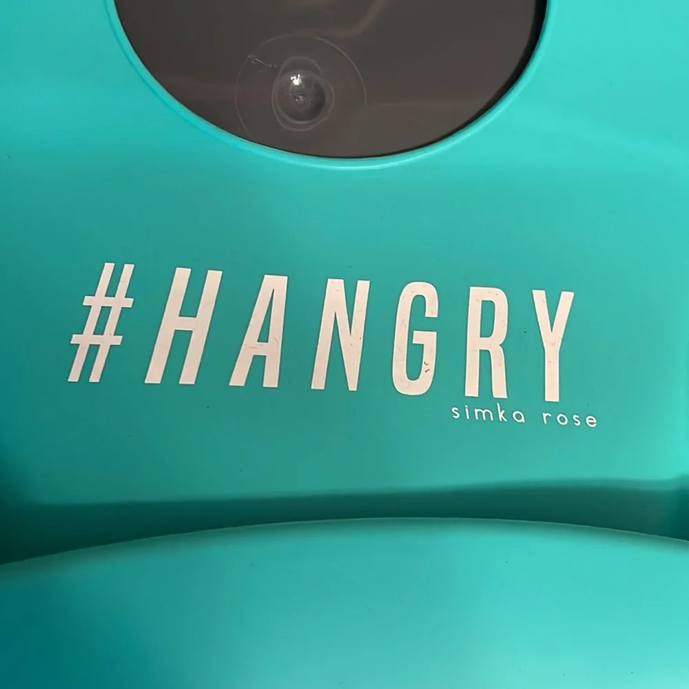 Silicone Bib Hangry baby feeding bib light green